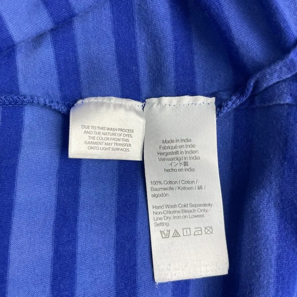 J. Crew Midi T-Shirt Dress in Dip-Dyed Stripe